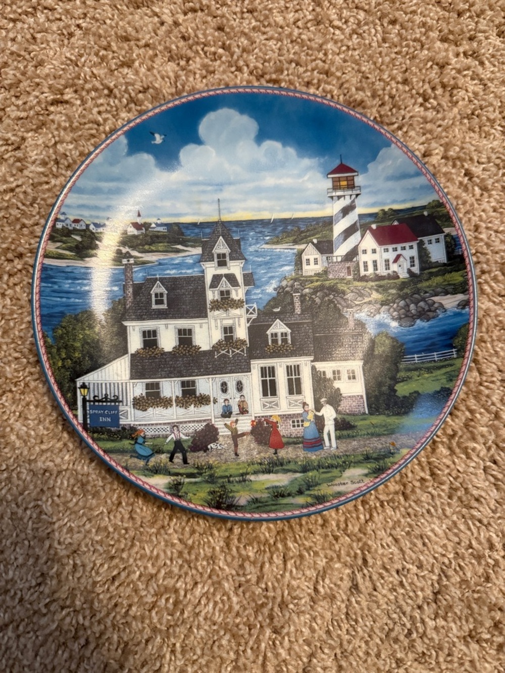 Vintage Bradford Exchange | Summer at the Seashore Jane Wooster Scott Plate
